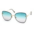 thumbnail image 1 of Womens Expose Lens Bow Shape Butterfly Chic Sunglasses Gold Green Grey, 1 of 4