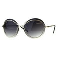 thumbnail image 1 of Womens Exposed Rimless Lens Butterfly Gradient Fashion Sunglasses Smoke, 1 of 1