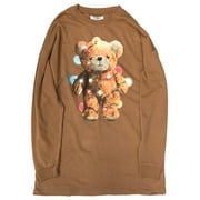 Womens Extra Long Brown Teddy Bear Christmas Holiday Sweatshirt Large