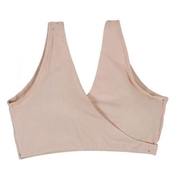 Womens Extra Soft Organic Cotton Wireless Nursing & Maternity Sleep Bra