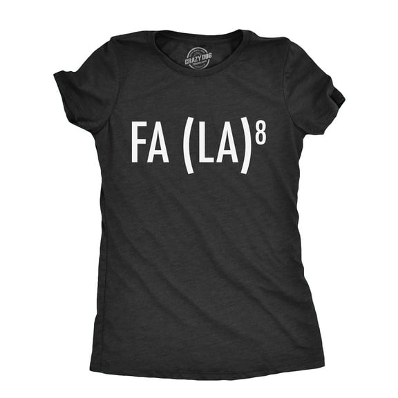 Womens FA (LA)8 T Shirt Funny Nerdy Math Christmas Carole Graphic Novelty Holiday Tee Womens Graphic Tees
