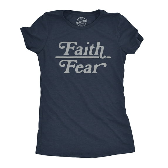 Womens Faith Over Fear T Shirt Cute Religion Faithful Empowerment Novelty Tee Womens Graphic Tees