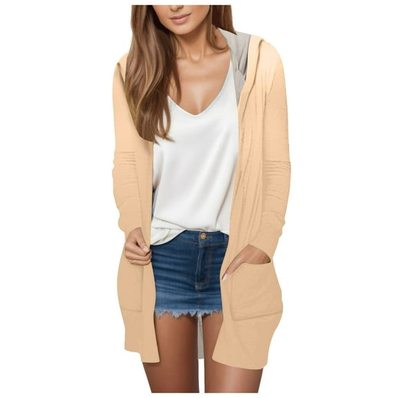 Womens Fall Cardigan, Women's Cardigans with Pockets Casual Lightweight Open Front Cardigan Sweaters for Women S-2XL