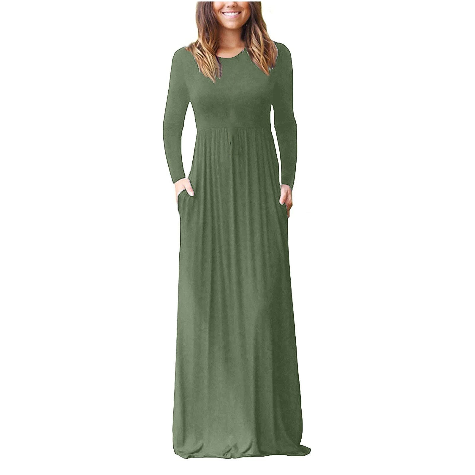 Womens Fall Fashion 2024 Womens Dresses Women Casual Long Sleeve