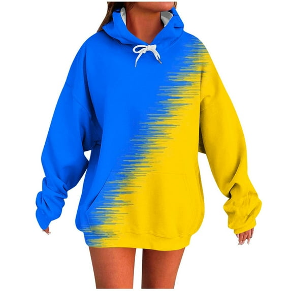 Womens Fall Fashion 2025 Trendy Oversized Hoodie Sweatshirts Gradient Color Casual Drawstring Hoodies