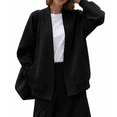 thumbnail image 1 of Womens Fall Fashion Cardigans Casual Sweatshirt Loose Jackets Comfortable Stylish Coat Outfits for Spring Fall Black, 1 of 4