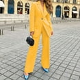 thumbnail image 1 of Womens Fall Fashion Pant Suits 2 Piece Long Sleeve Button And Pants Set Casual Outfits Big Deal Outfits Big Deal Days Outfits Women Pants Suit for Women Party Suits for Wedding Pant Suit Women Dressy, 1 of 8