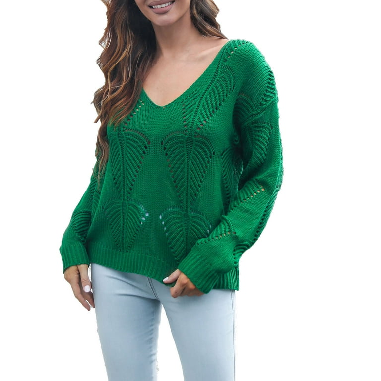 Elegant Solid Hollowed Out V Neck Tops Elegant Solid Hollowed Out V Neck Tops
