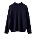 thumbnail image 1 of Womens Fall Sweaters Sevevn Women's Mock Neck Long Sleeve Pullover Ribbed Knit Sweater Top, 1 of 4