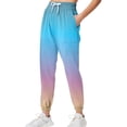 Womens Fall Sweatpants Drawstring High Waisted Active Joggers Pants