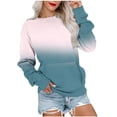 thumbnail image 1 of Womens Fall Tops 2024 Womens Workout Tops Fashion Print Long Sleeve Blouse Round Neck Casual Tops Sweatshirt, 1 of 5