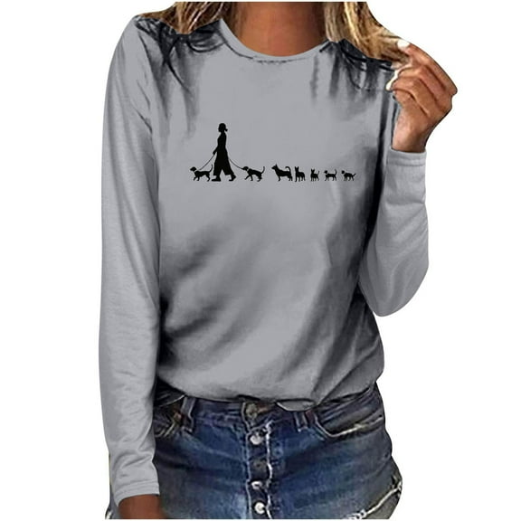 Womens Fall Tops 2025 Cotton Long Sleeve Shirts For Women Cotton Graphics Black Blouses For Women Plus Size Tops Dressy WorkouLong Sleeve Tops Women Tight Crop