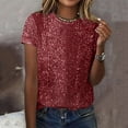 thumbnail image 1 of Womens Fall Tops Casual Short Sleeve Workout Tops Pack Loose White Tshirts Shirts Deep V Neck White Blouse Plus Size Cotton, 1 of 6