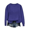 thumbnail image 1 of Womens Casual Long Sleeve Sweatshirt Crew Neck Cute Pullover Loose Fit Tops Fall Fashion 2025 Clothes, 1 of 6