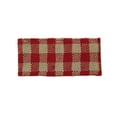 thumbnail image 1 of Womens Fall Winter Checkered Knit Headband Burgundy, 1 of 1