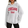 thumbnail image 1 of Womens Fall Winter Fashion Hoodies Los Angeles Letter Print Pullover Sweatshirts Long Sleeve Casual Tops with Pocket, 1 of 4