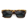 thumbnail image 1 of Womens Fancy Retro Thick Horn Rim Rectangular Plastic Sunglasses Tortoise Green, 1 of 1