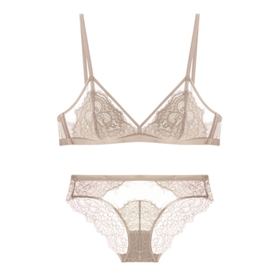 Womens Fashion 2026 Sexy Lingerie for Women Lace Bra and Panty Set No Underwire Bra Lingerie Set Underwear See Through Bras and Panty