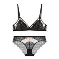 thumbnail image 1 of Womens Fashion 2026 Sexy Lingerie for Women Lace Bra and Panty Set No Underwire Bra Lingerie Set Underwear See Through Bras and Panty, 1 of 5