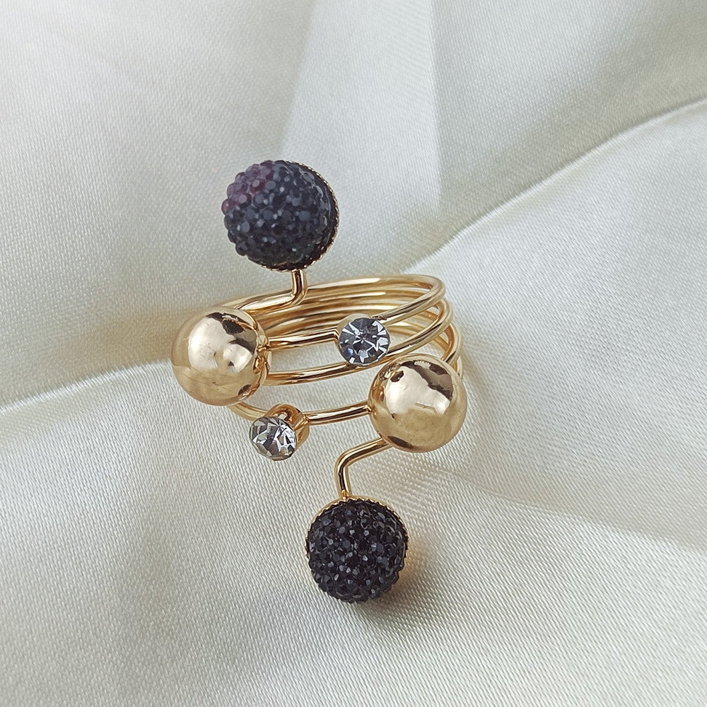 Womens Fashion Alloy Ring Buckle, Geometric Simple Spring Fashionable Scarf Ring, Picture Color