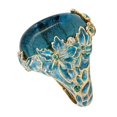 thumbnail image 1 of Womens Fashion Alloy Rings With Sapphire Zircon Drop Shaped Designs Elegant Ring Stylish Jewelry Gifts For Her, 1 of 4