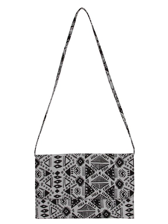 Womens Fashion "Anabelle Jane" Tribal Triangle Shoulder Clutch Bag