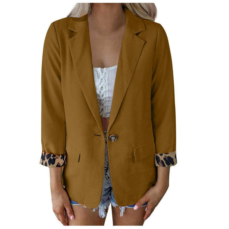 Fashion Print Long Sleeve Lapel Suit Jacket Fashion Print Long Sleeve Lapel Suit Jacket