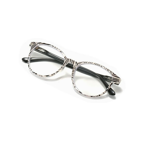 Womens Fashion Blue Light Blocking Reading Glasses Oval Multicolor Readers