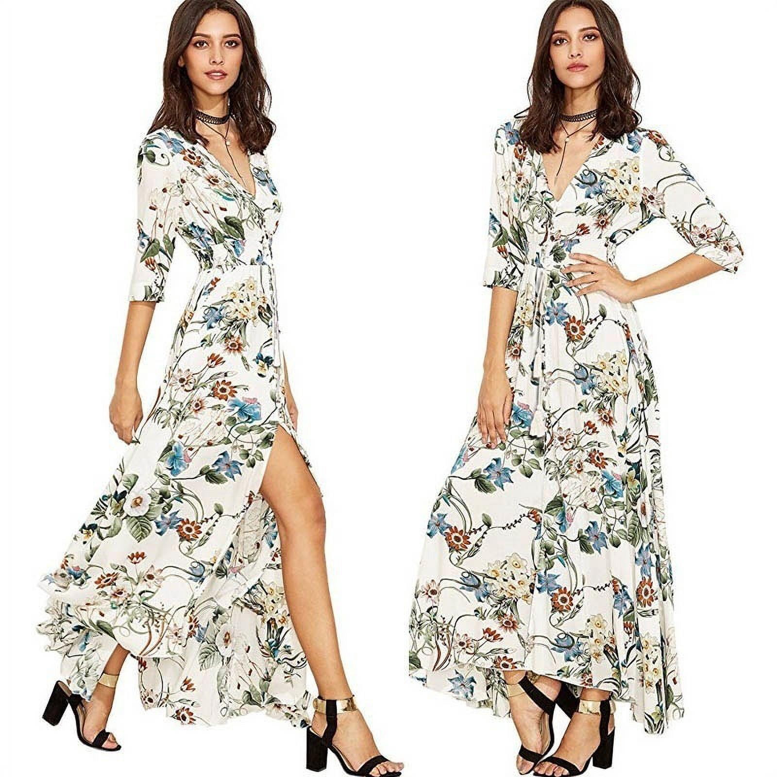 Bohemian Ethnic Style Big Swing Embroidery Dress Women'S Long Dress main image 1