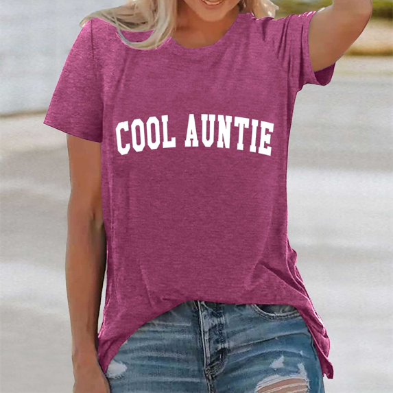 Womens Fashion Casual Crew Neck Prints T Shirts Summer Short Sleeve Casual Loose T Shirts Top Athletic Tops for Women Short Sleeve Womens Solid Tee Shirts Shirt Set Women Women's Striped Shirts