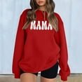 thumbnail image 1 of Womens Fashion Casual Long Sleeve Crew Neck Sweatshirts Words Printed Pullover Hoodless Loose Sweatshirts Top Graphic Hoodies Women Athletic Jacket Clothes Older Women Fuzzy Sweatshirt Women Light, 1 of 3
