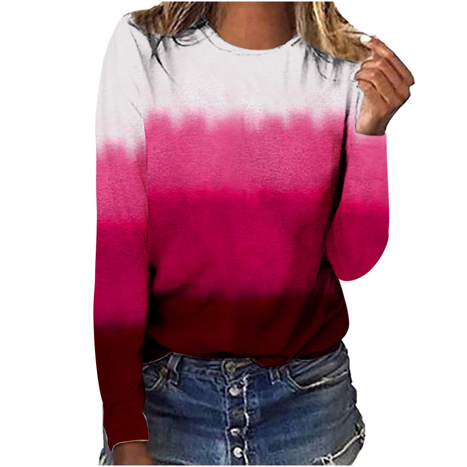 Fresh Long Sleeve Print Top
