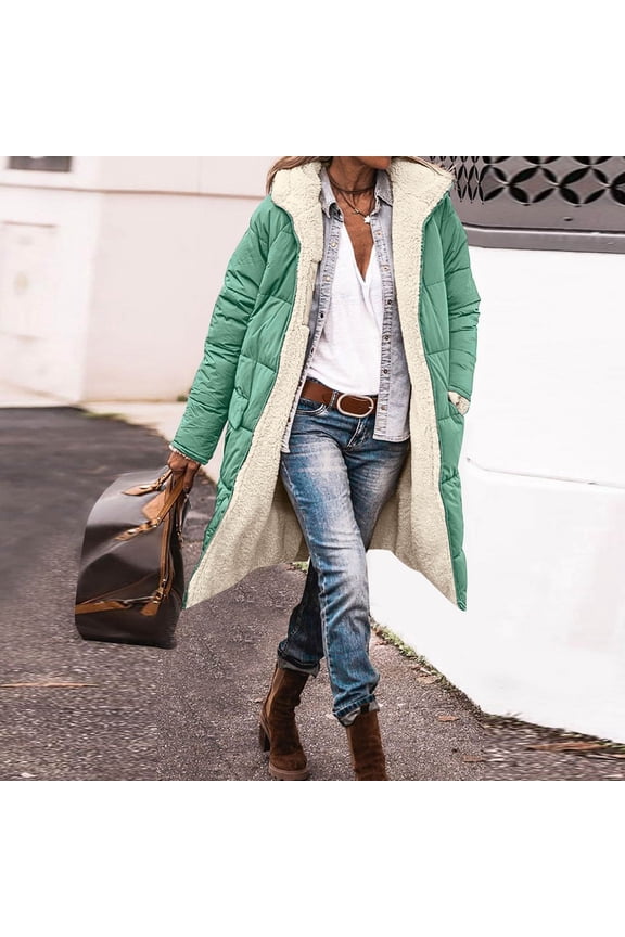 Womens Fashion Casual Zip Up Jacket With Pockets Hoodie Winter Reversible Teddy Coat Outerwear Anorak Coats for Women Snow Jacket for Women for Women plus Womens Winter Jacket Large Cropped Jacket