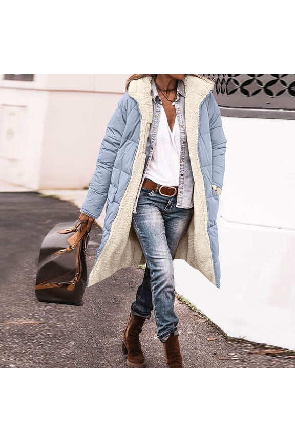 Womens Fashion Casual Zip Up Jacket With Pockets Hoodie Winter Reversible Teddy Coat Outerwear Jacket with Hoodie Thin down Jacket Rain Proof Jackets Women Womens Coat Oversized Large Jackets for