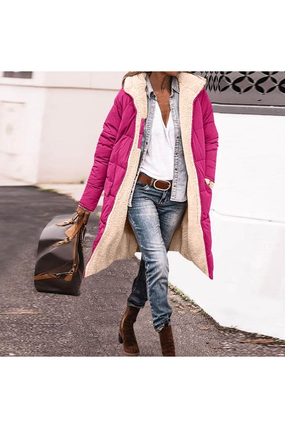 Womens Fashion Casual Zip Up Jacket With Pockets Hoodie Winter Reversible Teddy Coat Outerwear Women's Ski Jackets plus Size Short down Jacket Women Max Co Coat Womens Full Zip Face down Sweaters