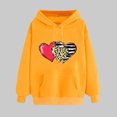 thumbnail image 1 of Womens Fashion Clothes Women Ndbuld Women's Print Winter Hoodie Pullover Tops Long Sleeved Comfortable Sweatshirt ,Yellow,XL, 1 of 5