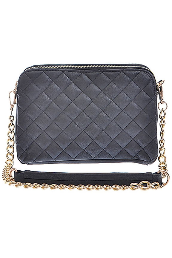 Womens Fashion Double Sided Wallet/Handbag - Black