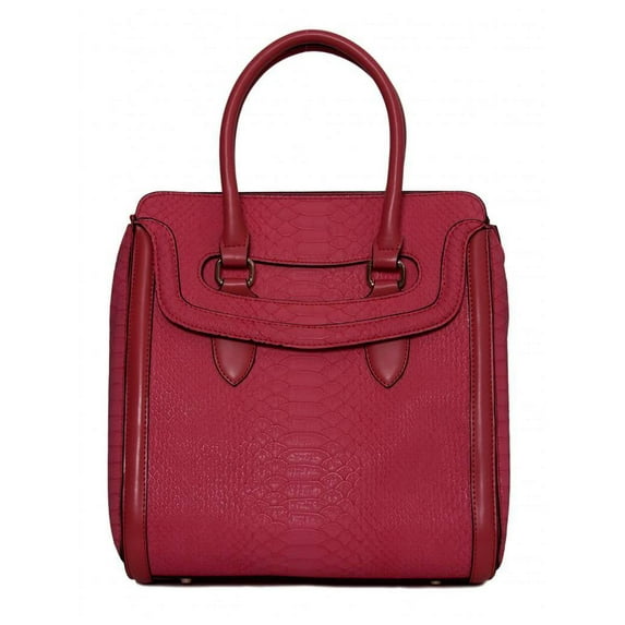 Womens Fashion "Neverland" Tote Structure Shoulder Handbag - Pink