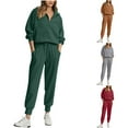 thumbnail image 1 of Womens Fashion New Spring and Fashionable Classic V-neck Hoodie+Long Pants Long Sleeved V-neck Top/Shirt Set Trendsetting Women's Apparel, 1 of 6