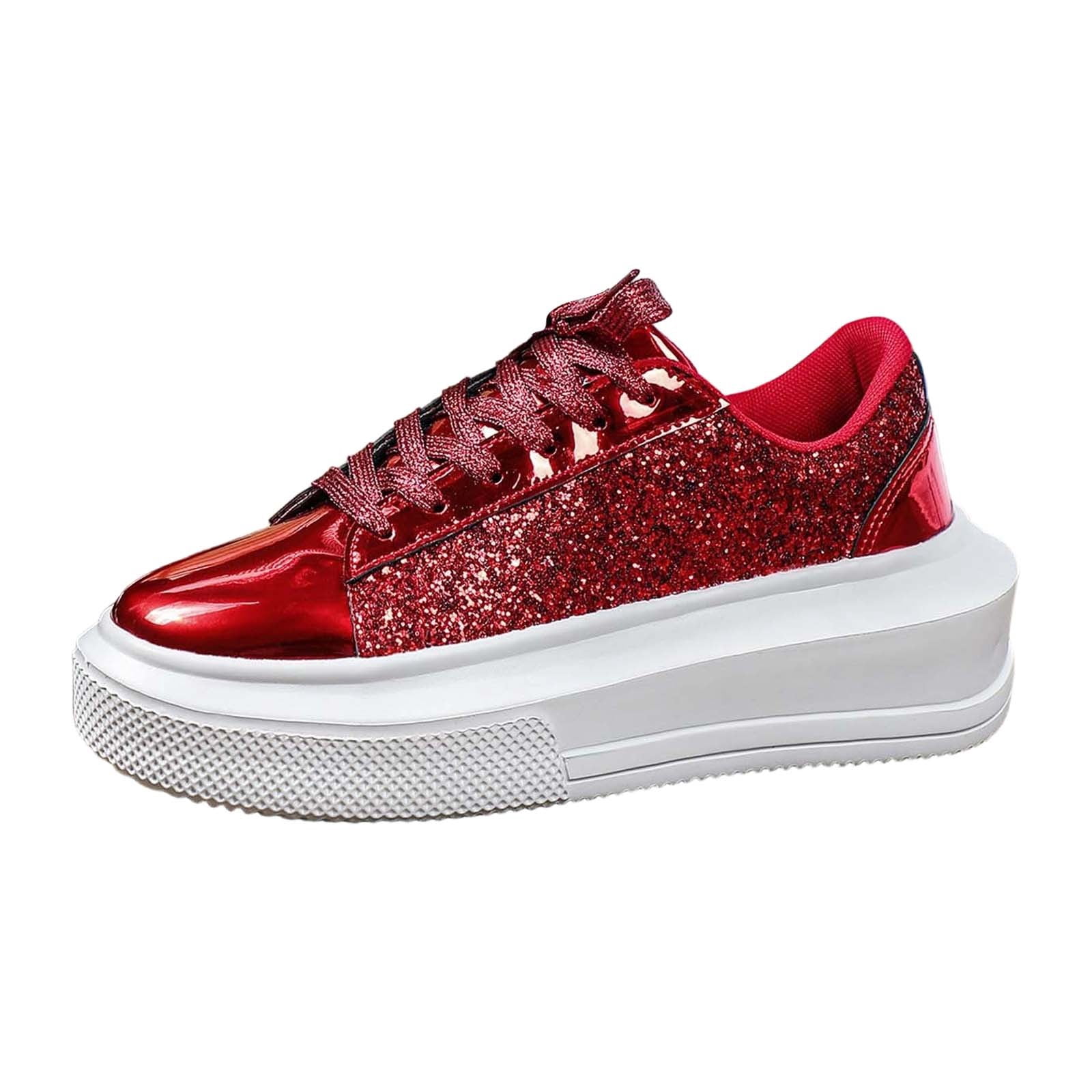 Bedazzled Nikes Maroon