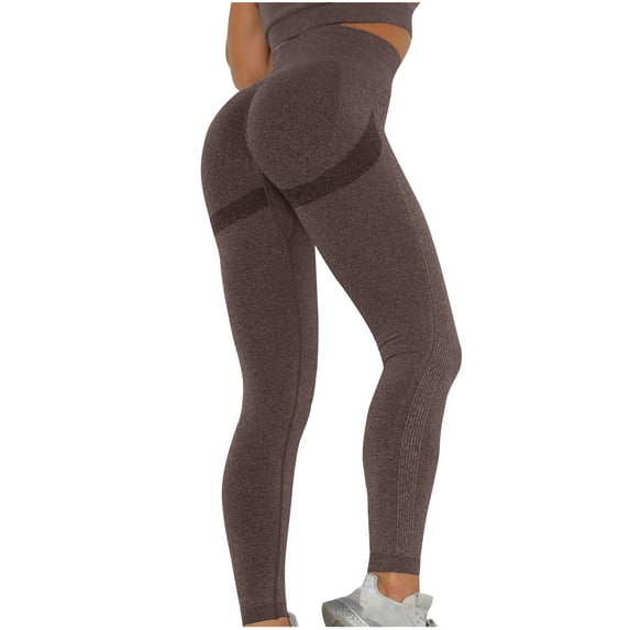 Womens' Fashion Plus Size Yogo Gym Pants Color Hip-lifting Sports Fitness Running High-waist Yoga Pants Clearance Under 10$!