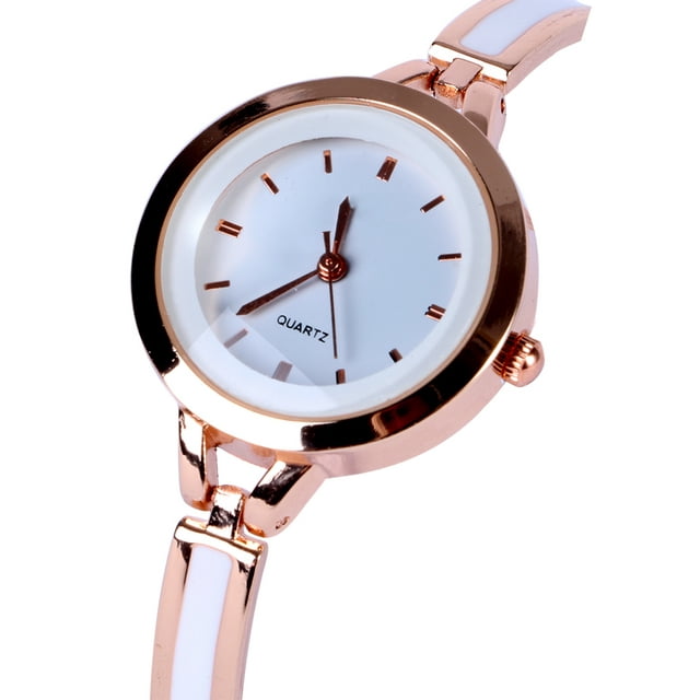 Womens Fashion Quartz Bangle Cuff Wrist Bracelet Watch,Elegant Alloy ...