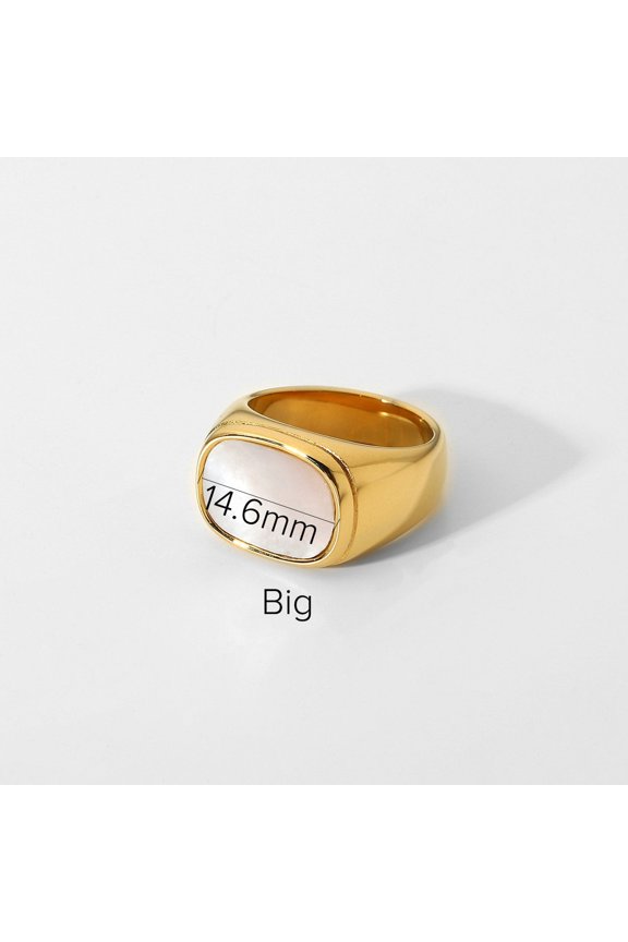 Womens Fashion Ring Stainless Steel Electroplated Geometric Ring Trend Ring Women Jewelry Gift Ring Scattered Stone Ring