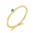thumbnail image 1 of Womens Fashion Rings Copper Inlaid Zircon Geometric Design Elegant Simple Rings for Women, 1 of 9