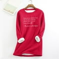thumbnail image 1 of Womens Fashion Round Neck Printed Loose Warm Casual Printed Top Autum Warm Top For Women Pack of Thermal Shirts for Men Thermal Compression Thermal Underwear Tops for Men Long Sleeve Warm Thermal, 1 of 3
