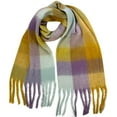 thumbnail image 1 of Womens Fashion Scarf Long Plaid Shawls Wraps Grid Winter Warm Lattice Large Scarves Gifts, 1 of 2