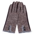 thumbnail image 1 of Womens Fashion Smart Glove - with Buttons Coffee, 1 of 1