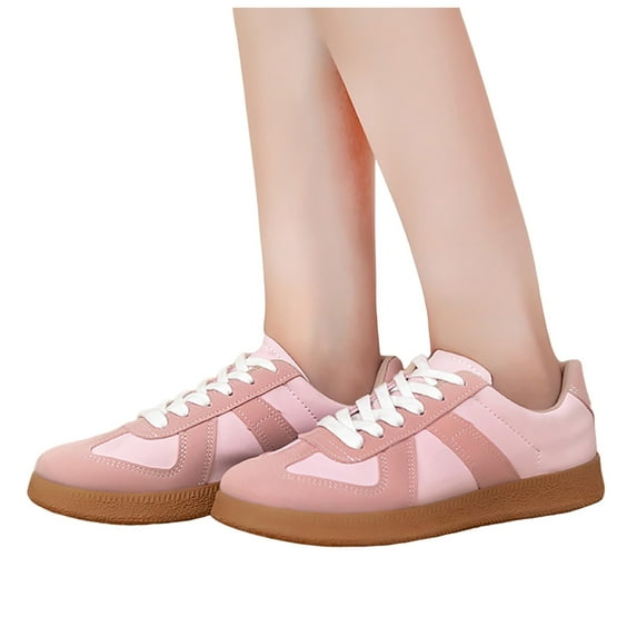 Womens Fashion Sneakers 2025 Classic Retro Casual Tennis Skate Shoes Walking Footwear Anti Slip Trainers Pink