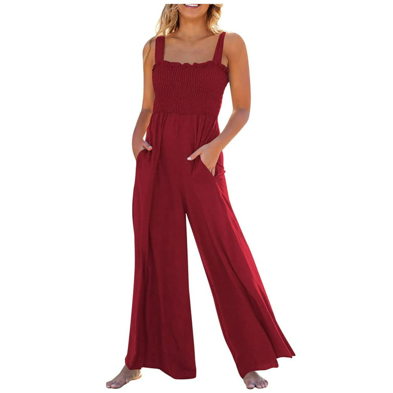 Hot6sl Jumpsuits for Women Casual, Wide Leg Jumpsuits for Women