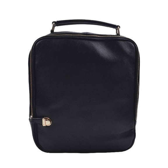 Womens Fashion Sweet Solid Backpack - Black